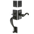 Emtek Emtek 452411 Rectangular Sectional Entrance Handleset - Sandcast Bronze Tubular - Double Cylinder EMTEK-452411