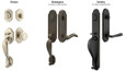 Emtek Emtek 450332 Greeley Entrance Handleset - Sandcast Bronze Tubular - Dummy EMTEK-450332