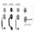 Emtek Emtek 460232 Sectional with Normandy Grip Entrance Handleset - Wrought Steel Tubular - Dummy EMTEK-460232