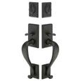 Emtek Emtek 454414 Rectangular Sectional Grip by Grip Entrance Handleset - Sandcast Bronze Tubular - Double Cylinder EMTEK-454414