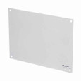 B-Line AW1616P Eaton series premier series accessories, NEMA 1, White powder coated, Used for installation in type 1 medium enclosures, Steel, NEMA flat panel, 12 gauge