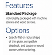 Adams Rite 4001 Series MS Deadlock Box Strike with Dust Protection