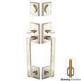 Emtek Emtek 455424 Rustic Modern Rectangular Sectional Grip by Grip Entrance Handleset - Sandcast Bronze Tubular - Dummy EMTEK-455424