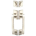 Emtek Emtek 454424 Rustic Modern Rectangular Sectional Grip by Grip Entrance Handleset - Sandcast Bronze Tubular - Double Cylinder EMTEK-454424
