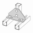 B-Line B112HDG Eaton series strut fittings and accessories, 3.74" Height, 6.62" Length, 1.62" Width, 1.80lbs, Steel, Slot size 1-1/2 in length X 9/16 in width, Four hole adjustable corner angle, 90 deg, Thickness 1/4 in, Hot-dipped galvanized B-Line B112HDG Eaton series strut fittings and accessories, 3.74" Height, 6.62" Length, 1.62" Width, 1.80lbs, Steel, Slot size 1-1/2 in length X 9/16 in width, Four hole adjustable corner angle, 90 deg, Thickness 1/4 in, Hot-dipped galvanized
