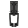 Emtek Emtek 454525 Rustic Modern Rectangular Monolithic Grip by Grip Entrance Handleset - Sandcast Bronze Tubular - Double Cylinder EMTEK-454525