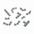B-Line B106-32ZN Eaton series strut fittings and accessories, 1.37" Height, 3.5" Length, 1.62" Width, .51lbs, Steel, Two hole z-support, Fits channel type B32, Electro-plated