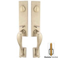 Emtek Emtek 455515 Rectangular Monolithic Grip by Grip Entrance Handleset - Sandcast Bronze Tubular - Dummy EMTEK-455515