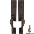 Emtek Emtek 455515 Rectangular Monolithic Grip by Grip Entrance Handleset - Sandcast Bronze Tubular - Dummy EMTEK-455515