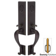 Emtek Emtek 455515 Rectangular Monolithic Grip by Grip Entrance Handleset - Sandcast Bronze Tubular - Dummy EMTEK-455515