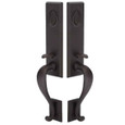 Emtek Emtek 454515 Rectangular Monolithic Grip by Grip Entrance Handleset - Sandcast Bronze Tubular - Double Cylinder EMTEK-454515