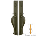 Emtek 455636 Rectangular Full Length Grip by Grip Entrance Handleset - Sandcast Bronze Tubular - Dummy