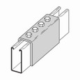 B-Line B172-12HDG Eaton series strut fittings and accessories, 2.43" Height, 7.24" Length, 2.12" Width, 3.26lbs, Steel, Four hole splice clevis, Thickness 7/32 in, Fits channel type B12, Hot-dipped galvanized