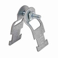 B-Line B2212ZN Eaton series strut pipe clamps and accessories, .0966" height, 3.375" length, 1.25" width, 600 lbs, Steel, Include combination recess hex head machine screw, Pipe clamp for thinwall (EMT), Electro-plated zinc