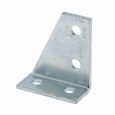 B-Line B234LSS4 Eaton series strut fittings and accessories, 4.2" Height, 3.5" Length, 1.62" Width, 1lbs, Steel, Left hand four hole gussetted corner angle, 90 deg, Stainless steel type 304