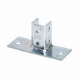 B-Line B280FLHDG Eaton series strut fittings and accessories, 3.5" Height, 8" Length, 3" Width, 3.12lbs, Steel, Rectangular post base, flush to side, Fits channel B22, Hot-dipped galvanized