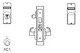 Corbin Russwin Corbin Russwin ML2073 Mortise Classroom Security Lockset COR-ML2073-KEYED