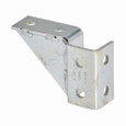 B-Line B274LZN Eaton series strut fittings and accessories, 3.93" Height, 5.67" Length, 1.68" Width, 1.76lbs, Steel, Left hand eight hole single corner gussetted wing fitting, Electro-plated