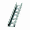 B-Line B52SH-120HDG Eaton series strut channel, .81" channel height, 120" channel length, 1.62" channel width, Steel, 12 Gauge, SH hole pattern, B52 channel type, Hot-dipped galvanized