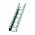 B-Line B54SH-120 PLN Eaton series strut channel, .81" channel height, 120" channel length, 1.62" channel width, Steel, 14 Gauge, SH hole pattern, B54 channel type, Plain