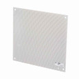 B-Line N108PP Eaton series panels and panel accessories, NEMA 1, White powder coated, Enclosure used to mount light-weight components, Steel, Fits enclosures 10" X 8", Panels and panel accessories, Small enclosure flat perforated panel