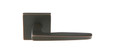 Hermes Brass lever with Square rosette in Oil Rubbed Bronze finish