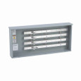 B-Line R1036 HDD Eaton series bussed gutter and termination cabinets, 600 A, 3R, 10 kAIC, #4 - 600 MCM, 5/16" mounting holes for load lugs, Galvanized steel, 3Ø/4W, (2) 1/0-250 MCM cables, NEMA type 3R, 3Ø/4W, 36" surface mount