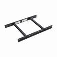 B-Line SB16VRB18YZ Eaton series runway vertical bend, 18" height, ASTM A513 grade, Steel, ASTM A513 grade 1008 structural steel tubing rungs, C-channel, tubular, and solid bar cable runway, Universal 90˚ vertical bend, Yellow zinc