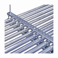 B-Line BCTS1-96 SS6 Eaton series strut pipe clamps and accessories, Support runs of conduit/pipe on same elevation, 24" 450 lbs, 36" 350 lbs load cap, Steel, Safety factor of 3,BCTS1 series,Stainless steel type 316, 1" max conduit size, 48 conduit ho