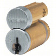 Schlage 20-740-XP Primus XP Full Size Interchangeable Core (FSIC) in Satin Chrome (626), showing keyway face and core body