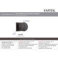 Emtek Emtek Modern Designer Brass Knobset - Bern Knob, Privacy Set EMTEK-KNOBSETS-BERN-PRIVACY