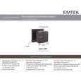 Emtek Emtek Modern Designer Brass Knobset - Square Knob, Dummy (Pair) EMTEK-KNOBSETS-SQUARE-KNOB-DUMMY-PAIR