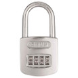 ABUS ABUS 160/50HB50 B Resettable 4-Digit Combination Padlock, Silver Color ABUS-160/50HB50 C