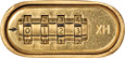 ABUS 180IB/50 C close-up of 4-digit resettable combination dial face showing number wheels and reset indicator arrow