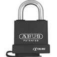 ABUS 83WP-LFIC/53 Hardened Steel Padlock, Nano Protect Material, Black