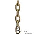 ABUS ABUS 8KS with Loop Security Chain, Pre-cut Lengths, Black ABUS-8KS