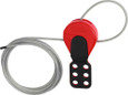 ABUS ABUS C515 Safelex Universal Cable Lockout, 196 27/32" Cable Length, Red ABUS-C515