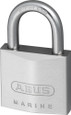 ABUS 75IB/40 Brass Silver Padlock with Key, 1/4" Shackle diam., 1 9/16" Body Width