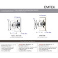 Emtek Emtek Modern Crystal Knobset - Windsor Knob, Privacy Set EMTEK-KNOBSETS-WINDSOR-KNOB-PRIVACY