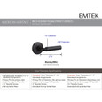 Emtek Classic Brass Leverset - Manning Lever, Privacy Set
