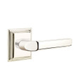 Milano Brass lever with Wilshire rosette in Polished Nickel finish