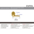 Emtek Classic Brass Leverset - Milano Lever, Privacy Set