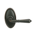 Turino Brass lever with Oval rosette in Oil Rubbed Bronze finish