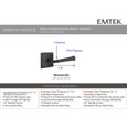 Emtek Designer Brass Leverset - Merrimack Lever, Privacy Set