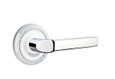 Emtek Emtek Designer Brass Leverset - Milano Lever, Privacy Set EMTEK-DESIGNER-LEVERSETS-MILANO-PRIVACY