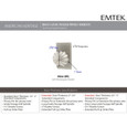Emtek Classic Brass Knobsets - Melon Knob, Privacy Set