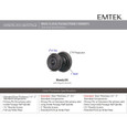Emtek Emtek Classic Brass Knobsets - Waverly Knob, Dummy (Pair) EMTEK-CLASSIC-KNOBSETS-WAVERLY-DUMMY-PAIR