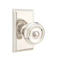 Emtek Emtek Classic Brass Knobsets with Designer Rosettes - Waverly Knob, Privacy Set EMTEK-CLASSIC-DESIGNER-KNOBSETS-WAVERLY-PRIVACY