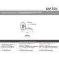 Emtek Designer Brass Leverset - Elan Lever, Privacy Set