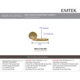 Emtek Designer Brass Leverset - Ribbon & Reed Lever, Privacy Set